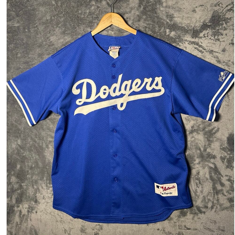 VTG Y2K Majestic x Los Angeles Dodgers Home Replica Jersey Men’s L USA Made!